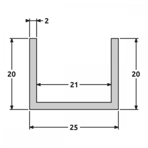 U 20x25x20 fine structure