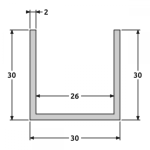 U 30x30x30 fine structure