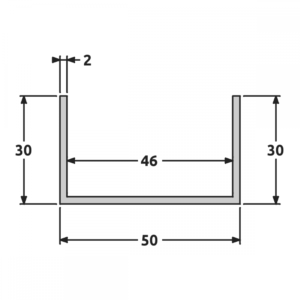 U 30x50x30 brut