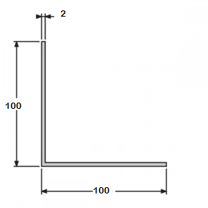 Cornières de séparation LPSU finition Sendzimir - Hauteur 48 mm