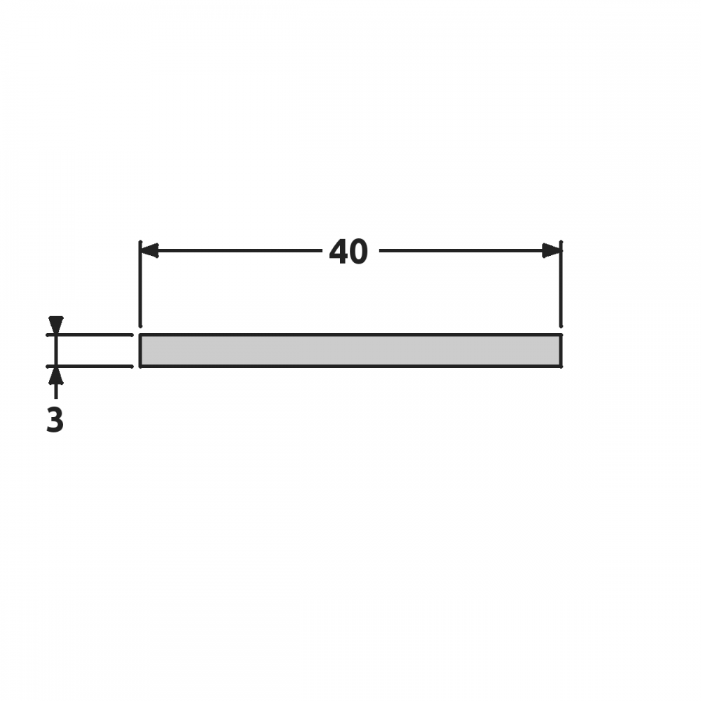 Plat 40x3 fine structure