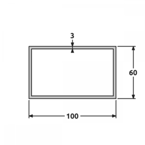 Tube 60x100 brut