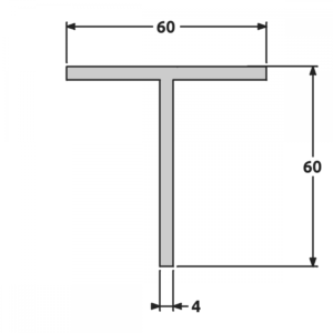 T 60x60 brut