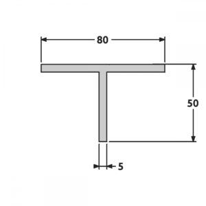 T 80x50 brut