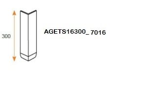 Angle exterieur 300mm recoupable plaxé