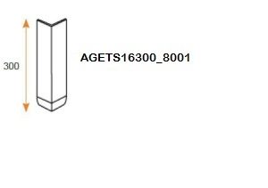 Angle exterieur 300mm recoupable plaxé