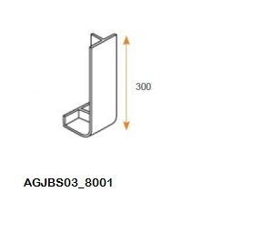 Jonction 300mm recoupable plaxée