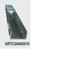 Renfort aluminium 20 x 40 x 20 x 1,5mm pour traverse TC803518