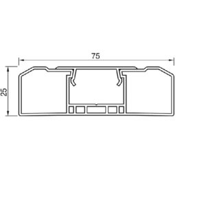 Barre + Obturateur 75x25