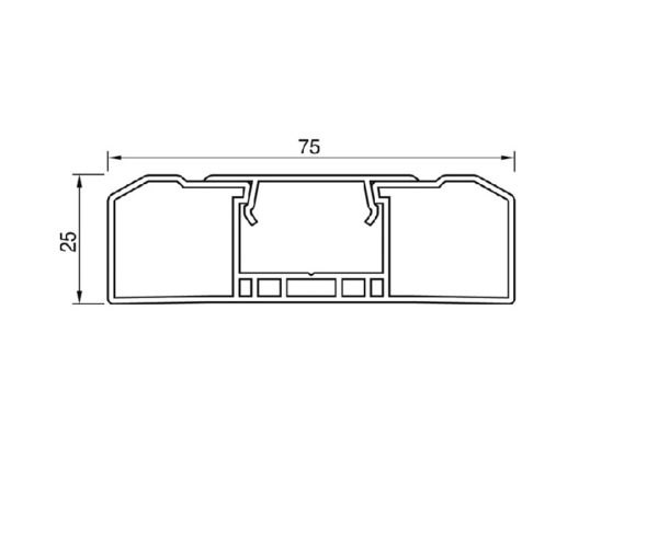 Barre + Obturateur 75x25