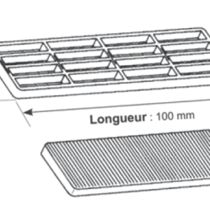 Cale de vitrage en PVC largeur 22mm