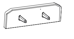 Embout clipsable de barre 75x25