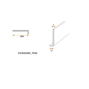 Planche de rive 200 x 9mm teinté masse