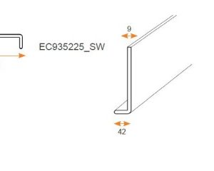 Planche de rive 225 x 9mm