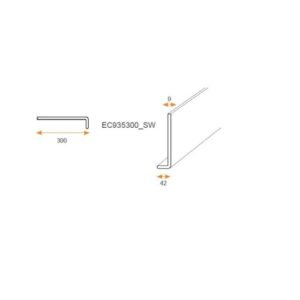 Planche de rive 300 x 9mm