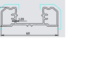 Echarpe aluminium laqué 60x20