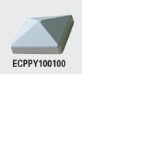Chapeau pyramidal plaxé pour poteau CPRS10010023