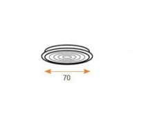 Grille de ventilation ronde