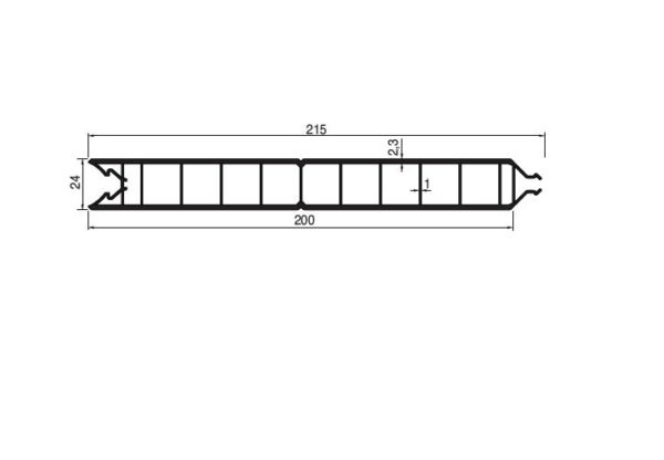 Planche lourde 200x24