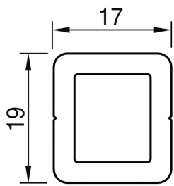 Renfort aluminium 17x19