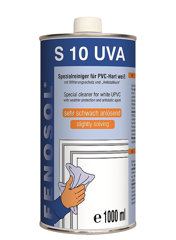 Solvant nettoyant et antistatique pour PVC blanc