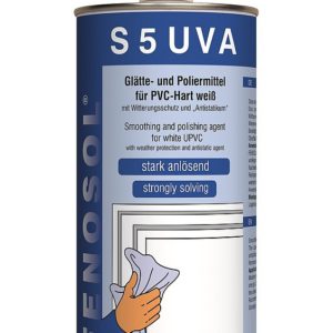 Solvant abrasif nettoyant et antistatique pour PVC blanc