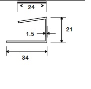 Profilé de finition en U